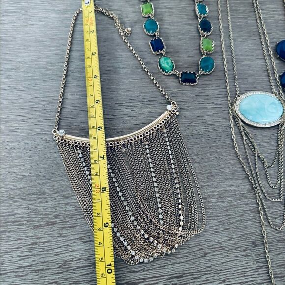 Blue Gold Necklace Bundle Lot Jewelry - Picture 3 of 7